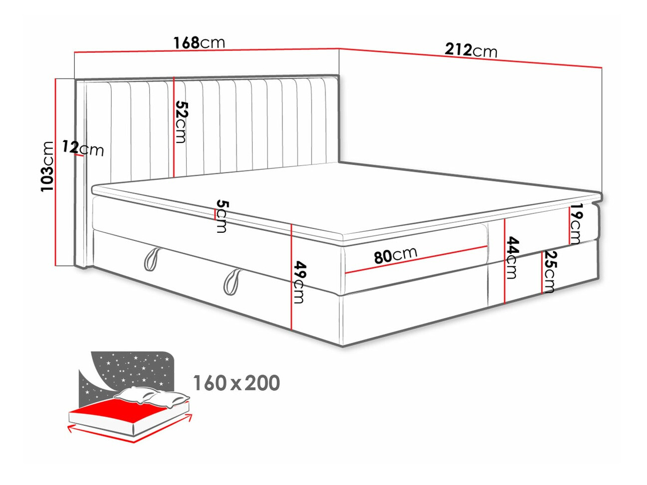 Lit boxspring ComfiDream Odelra (Soro 24)