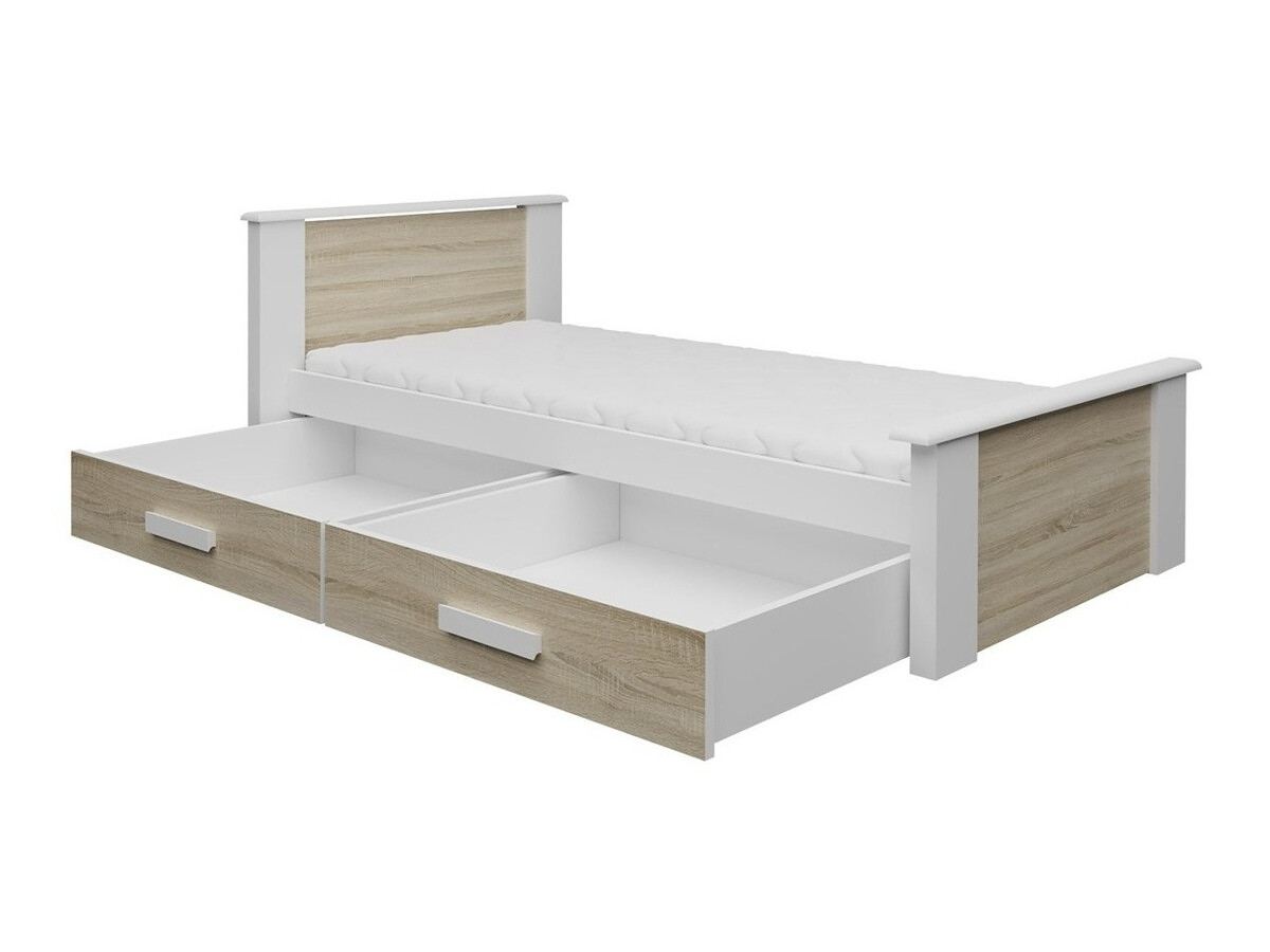 Lit Henderson 116 (Blanc + Gris)