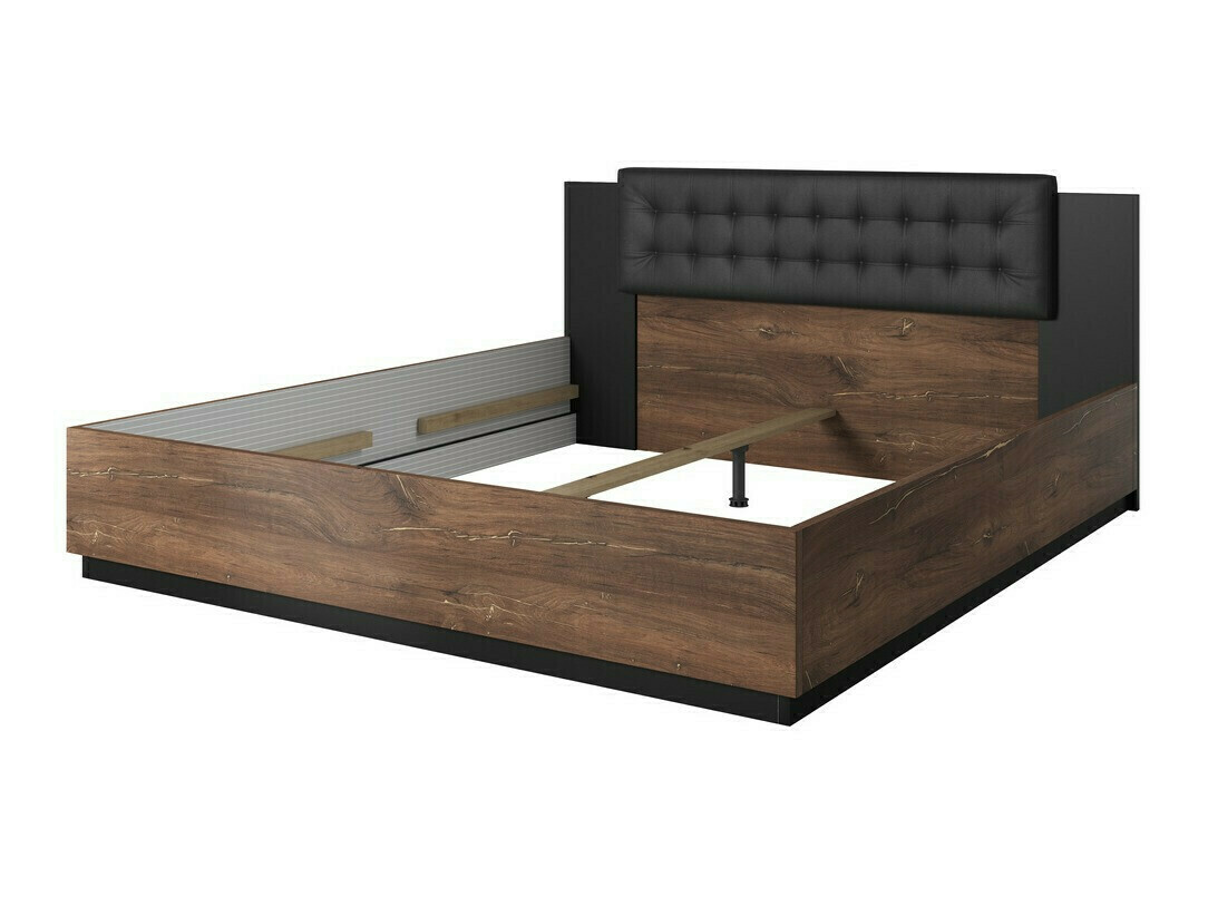Ensemble de chambre Felelie 107 (Chêne Flagstaf foncé + Cuivre)