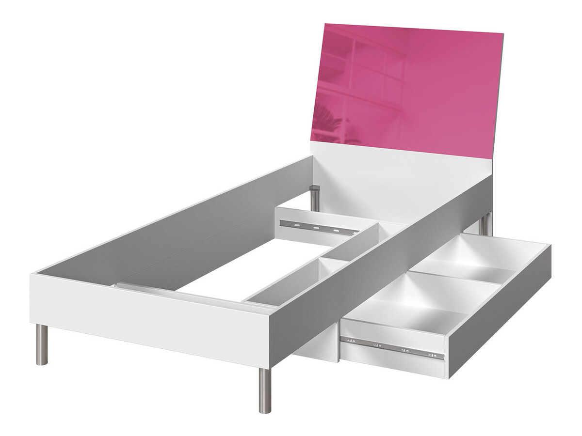 Lit Campus (Blanc + Rose brillant)