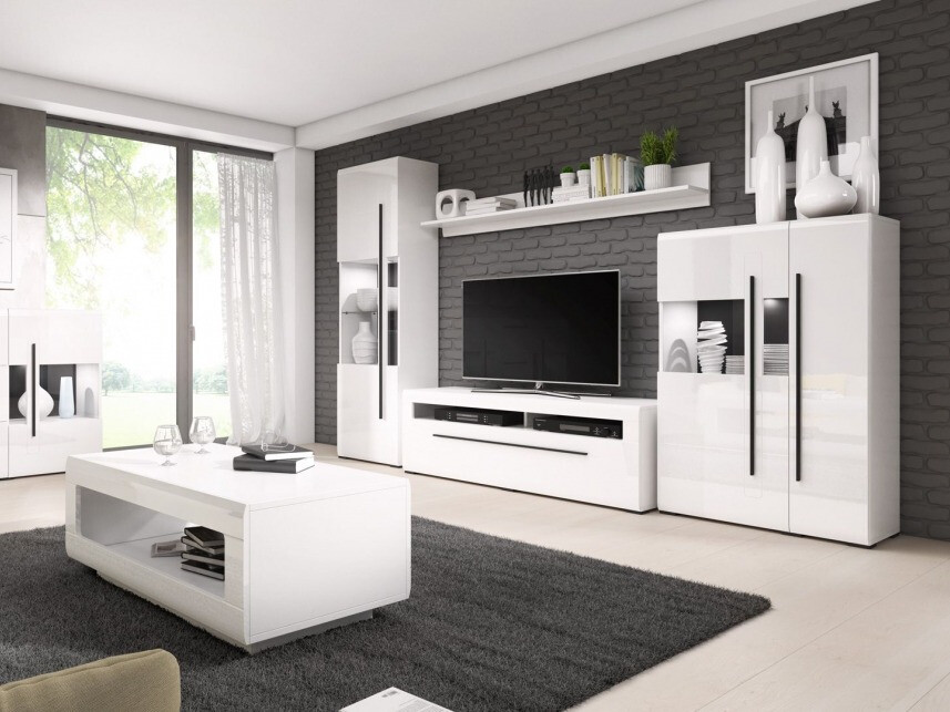Buffet Ophsalu 105 (Blanc + Blanc brillant)