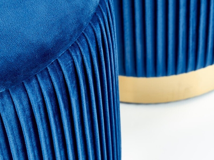 Ensemble de poufs Houston 1153 (Bleu foncé)