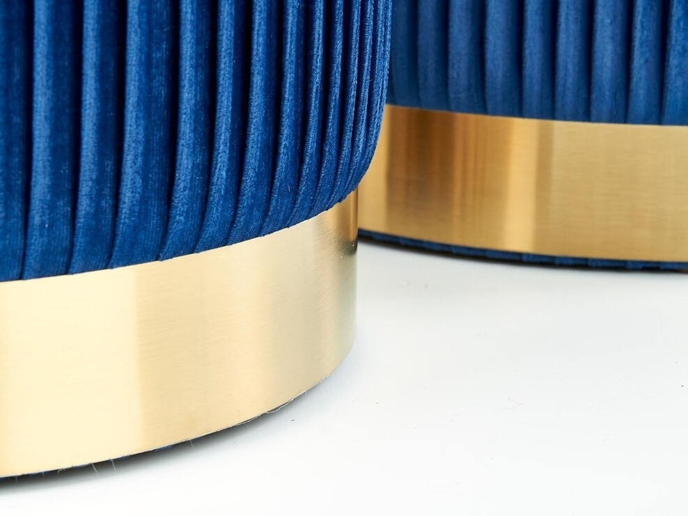 Ensemble de poufs Houston 1153 (Bleu foncé)