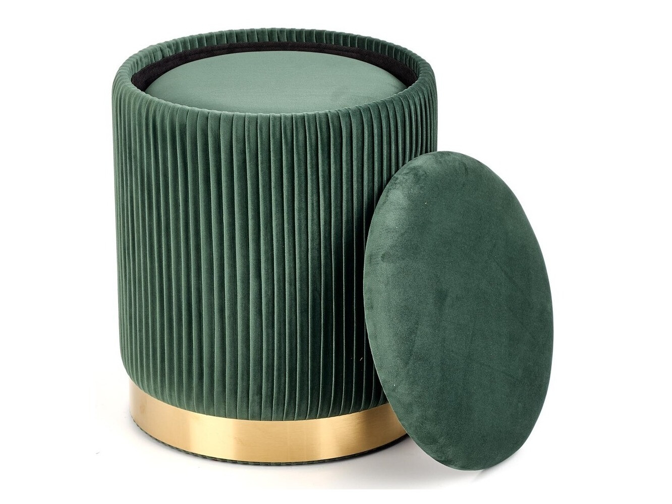Ensemble de poufs Houston 1153 (Vert foncé)
