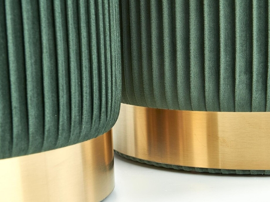 Ensemble de poufs Houston 1153 (Vert foncé)