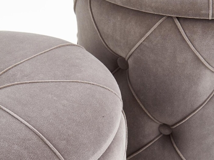 Ensemble de poufs Houston 1154 (Gris)