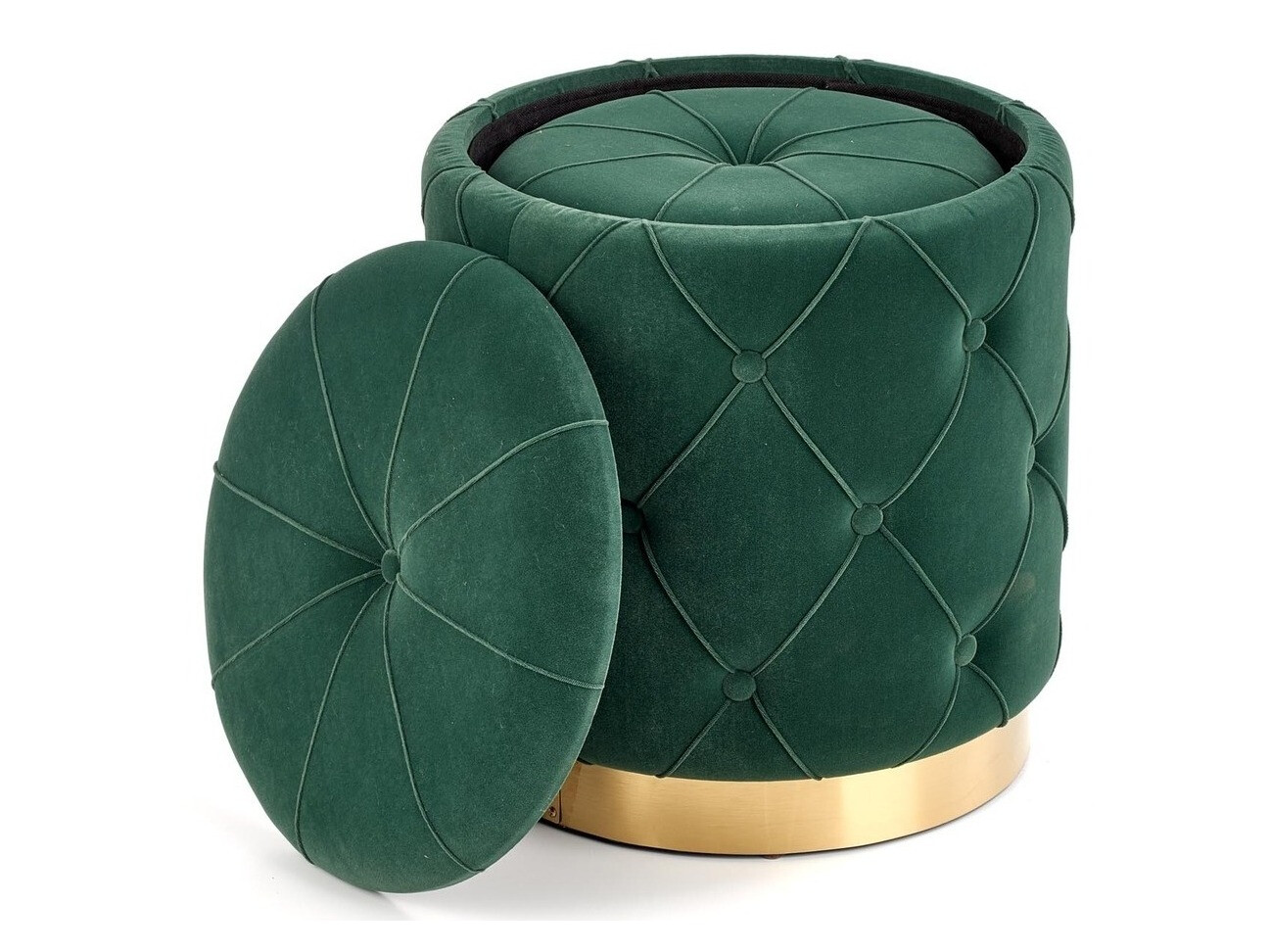 Ensemble de poufs Houston 1154 (Vert foncé)