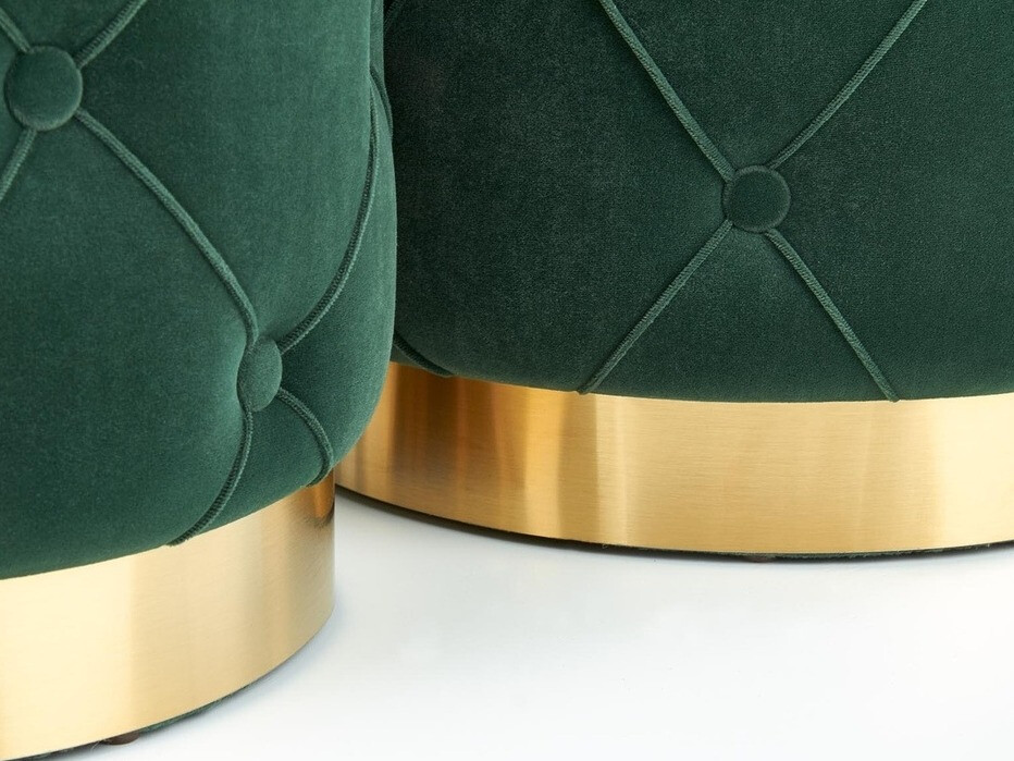 Ensemble de poufs Houston 1154 (Vert foncé)