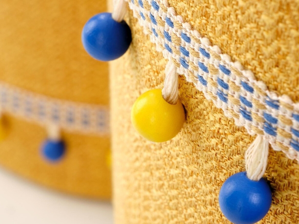 Ensemble de poufs Houston 1155 (Jaune)