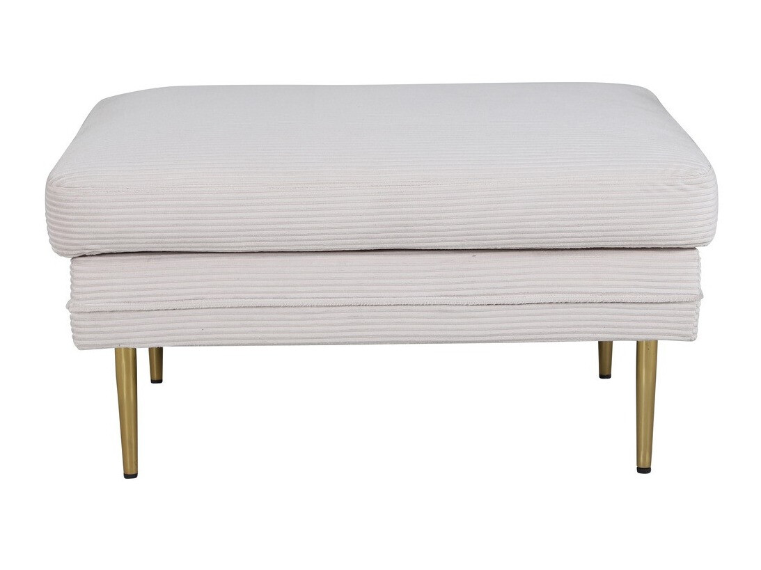 Banc rembourré Dallas 2653 (Beige + Doré)