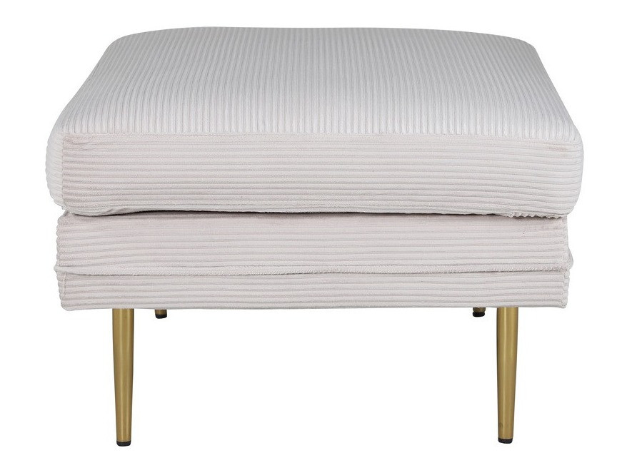 Banc rembourré Dallas 2653 (Beige + Doré)