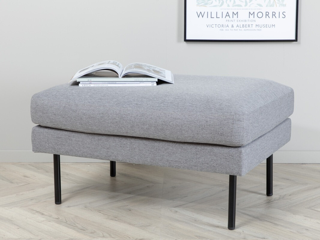 Banc rembourré Fercame 104 (Gris + Noir)