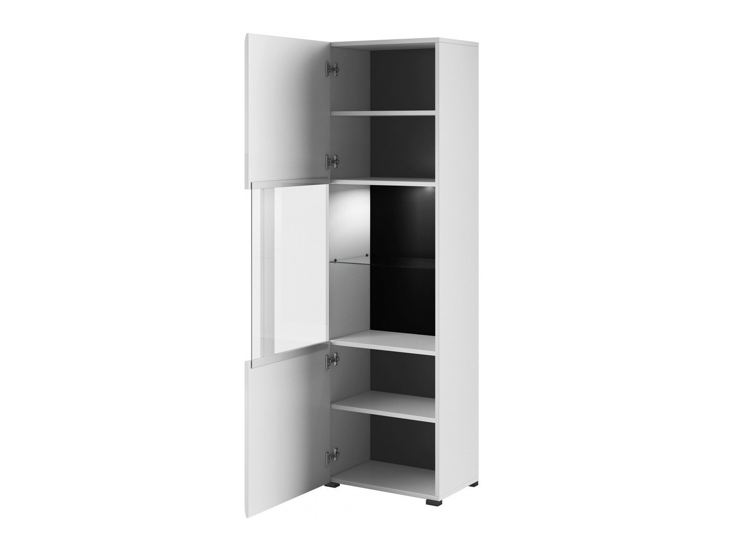 Ensemble de salon Ophsalu 111 (Blanc + Blanc brillant)