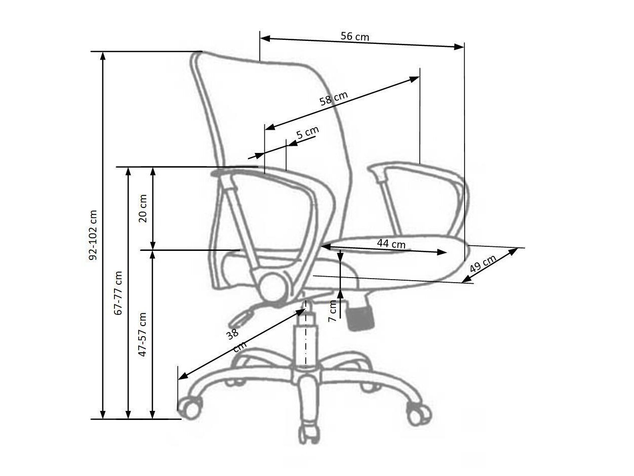 Chaise de bureau Houston 108 (Noir)