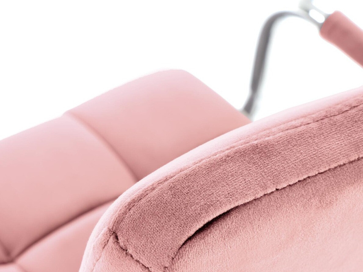Chaise de bureau Houston 1198 (Rose clair + Argent)