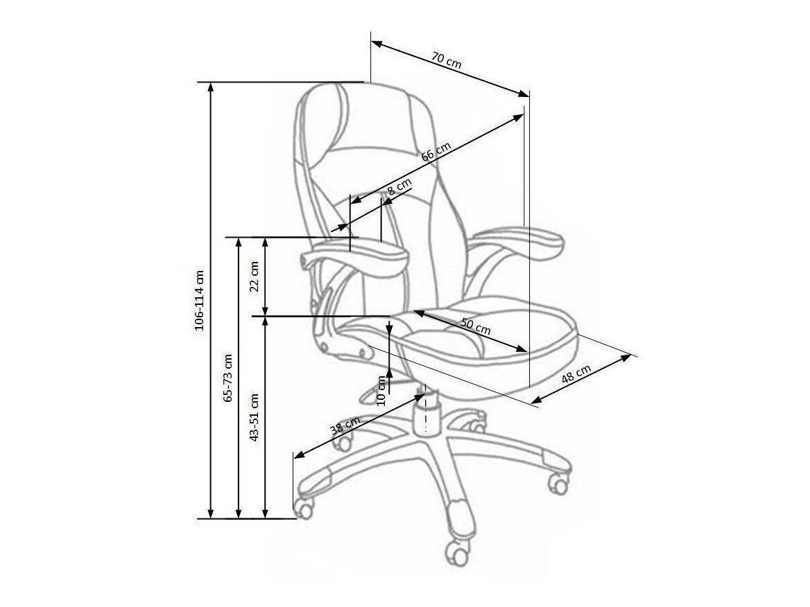 Chaise de bureau Houston 187 (Marron)