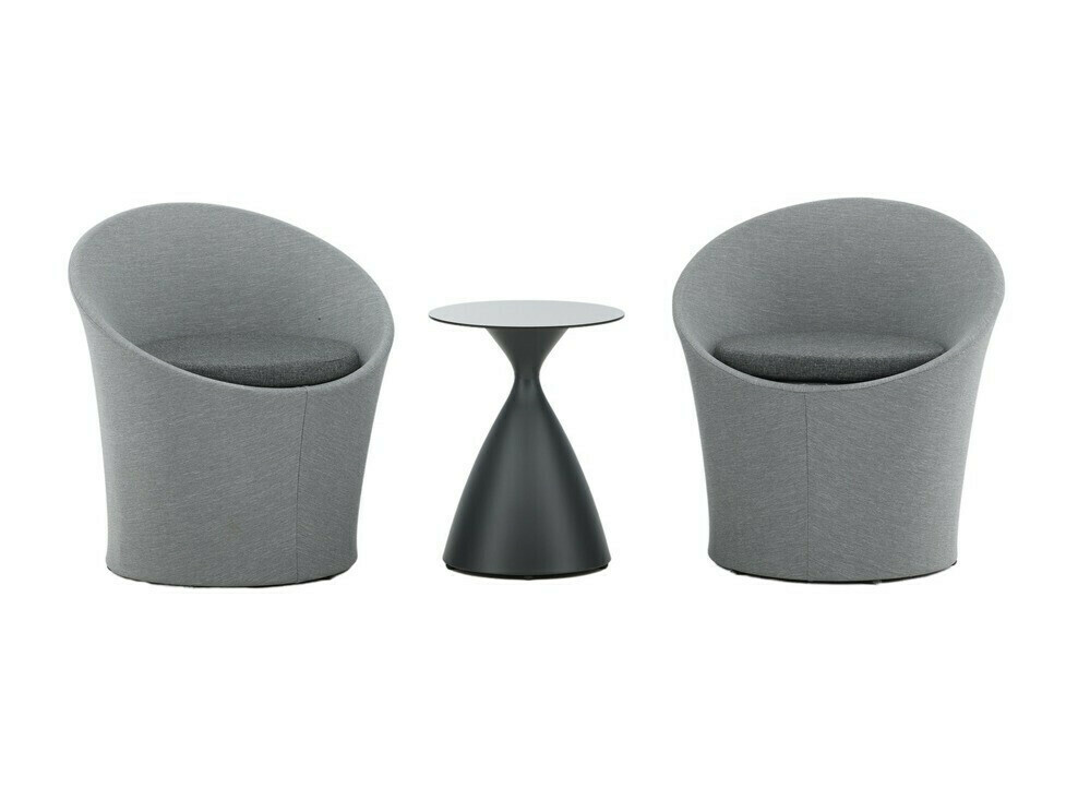 Ensemble de balcon Dallas 3118 (Gris + Noir)