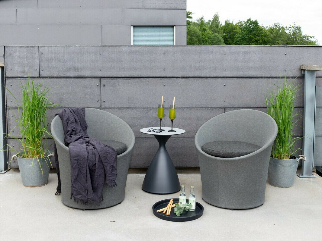 Ensemble de balcon Dallas 3118 (Gris + Noir)