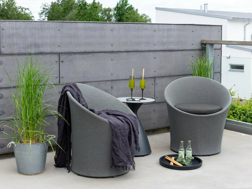 Ensemble de balcon Dallas 3118 (Gris + Noir)