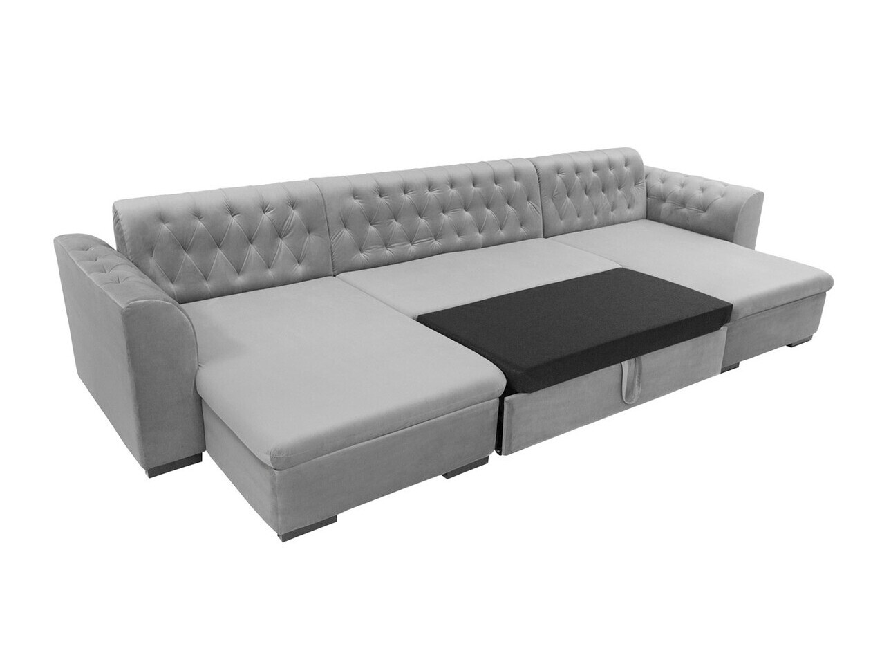 Chesterfield canapé d'angle Comfivo 255 (Magic Velvet 2227 + Evo 29)