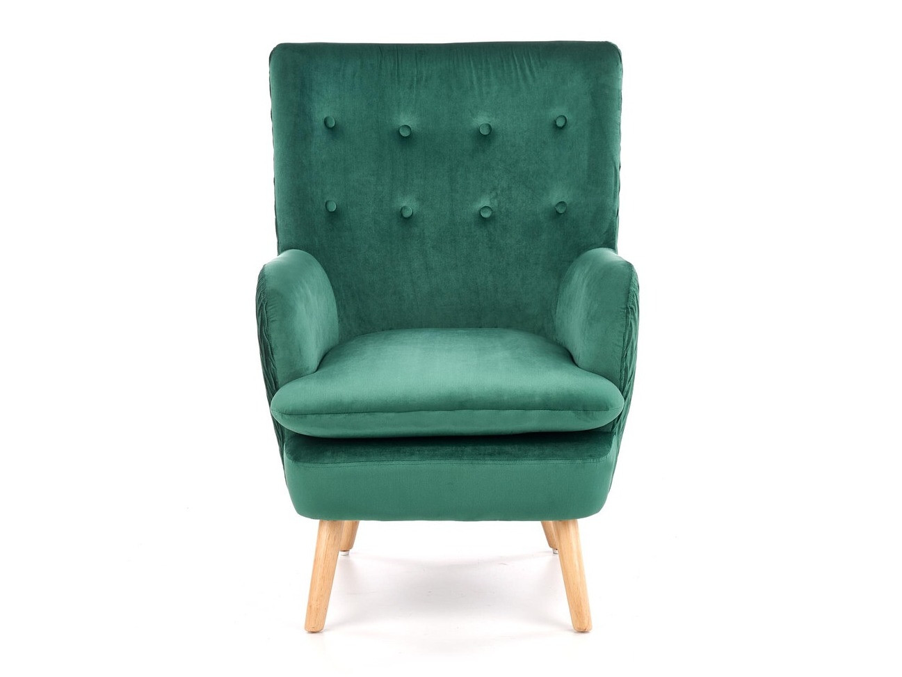 Fauteuil Houston 838 (Vert foncé + Clair bois)