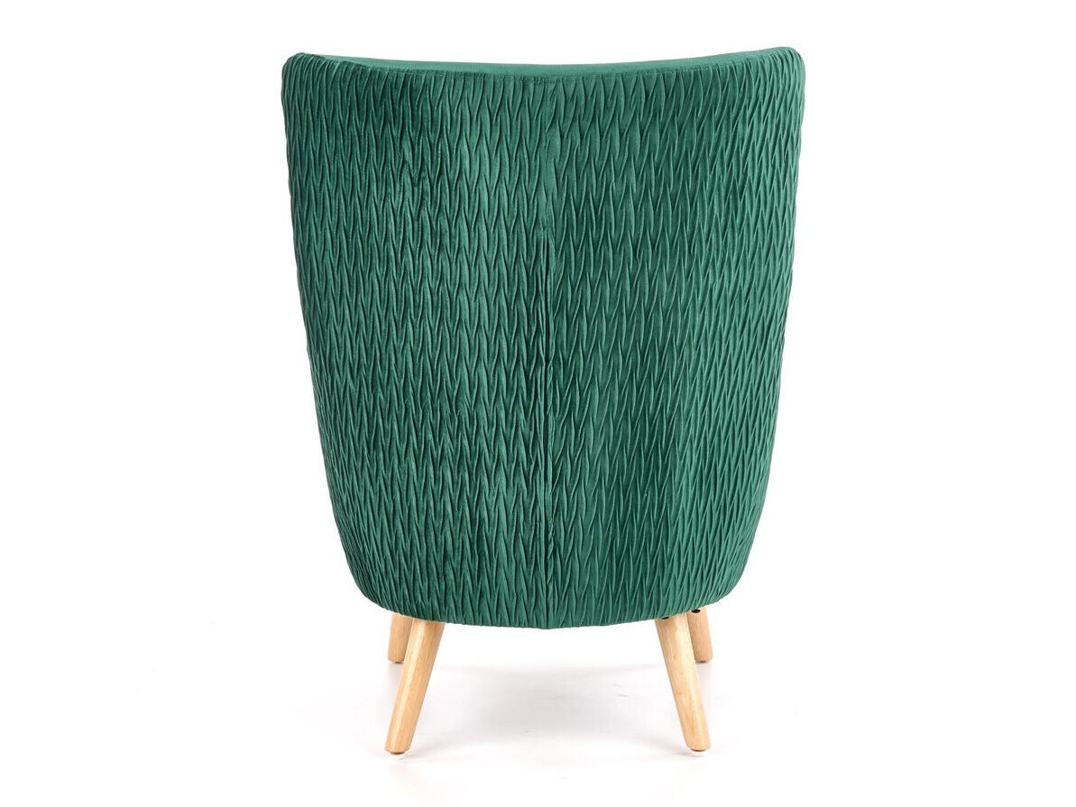 Fauteuil Houston 838 (Vert foncé + Clair bois)