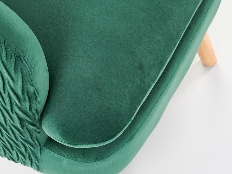 Fauteuil Houston 838 (Vert foncé + Clair bois)