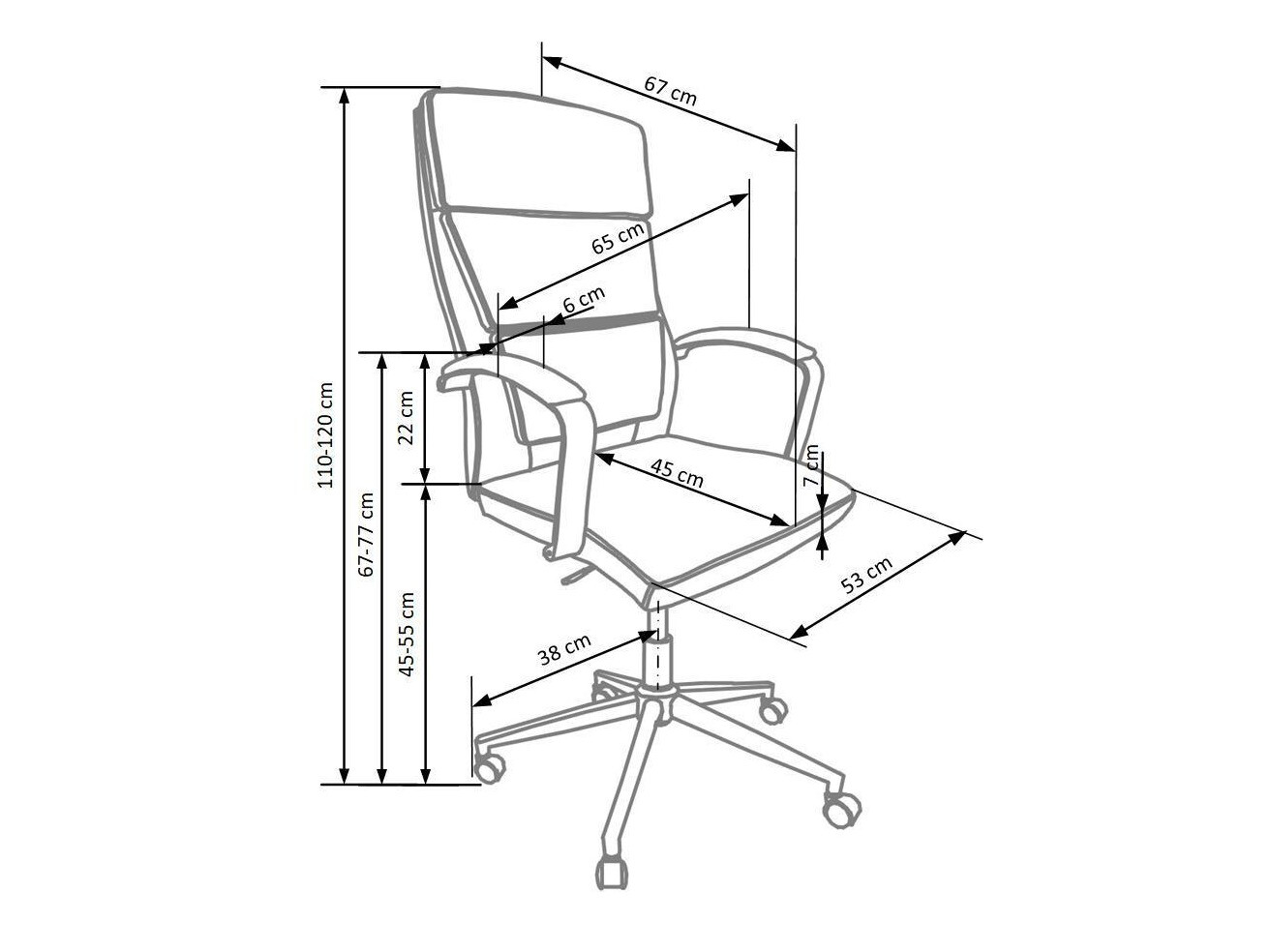Chaise de bureau Houston 227
