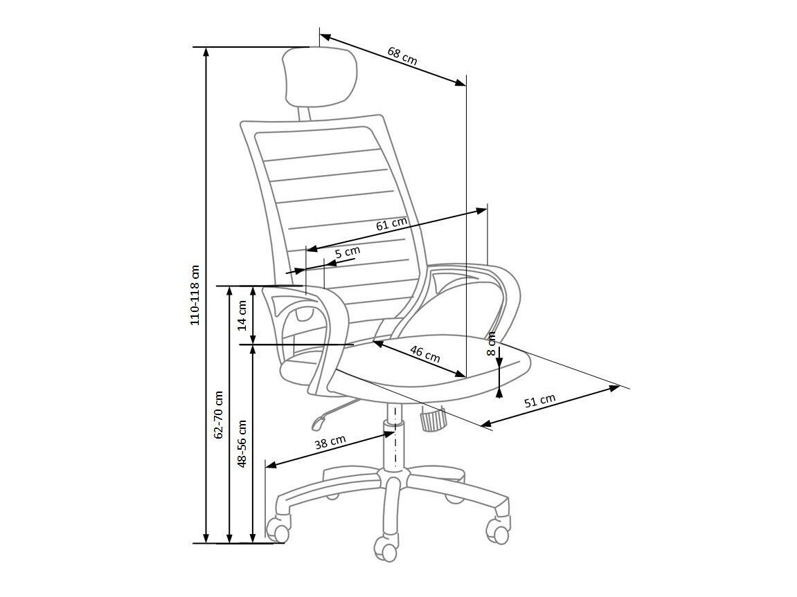 Chaise de bureau Houston 480