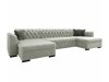 Chesterfield canapé d'angle Comfivo 255 (Magic Velvet 2240 + Magic Velvet 2217)