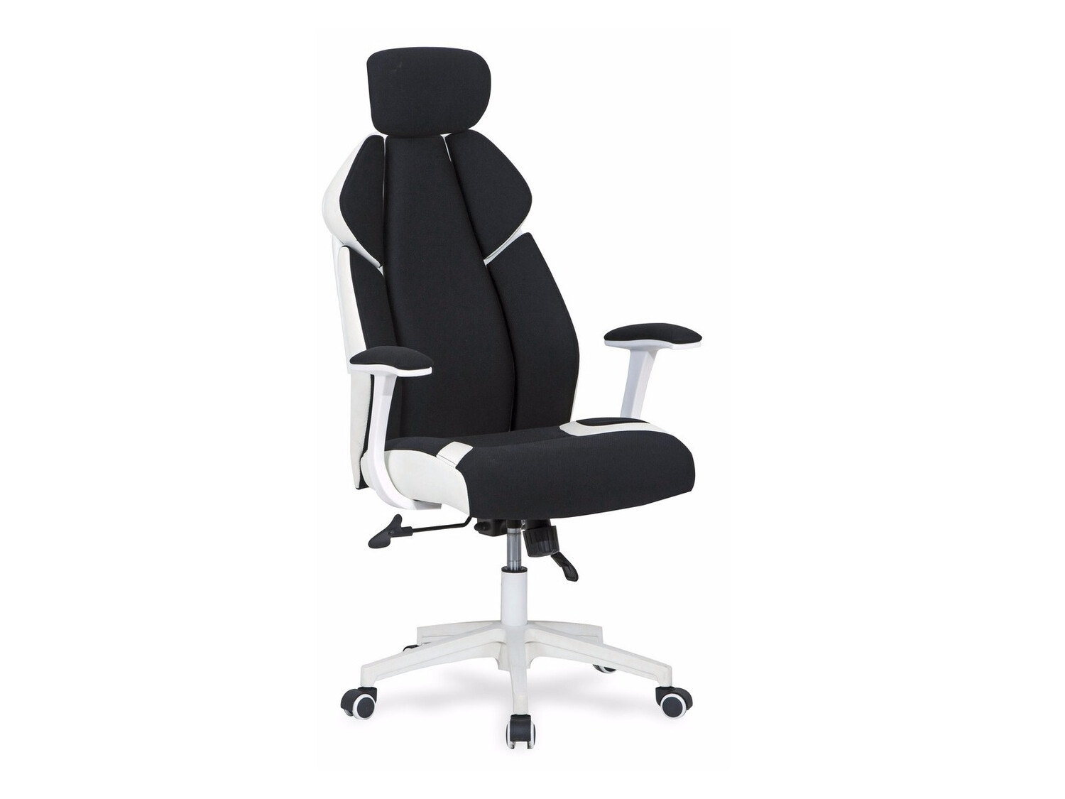 Chaise de bureau Houston 1492 (Noir + Blanc)