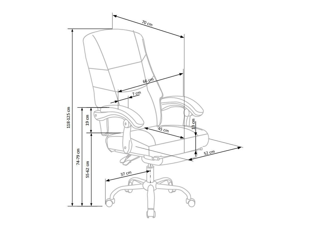 Chaise de bureau Houston 437