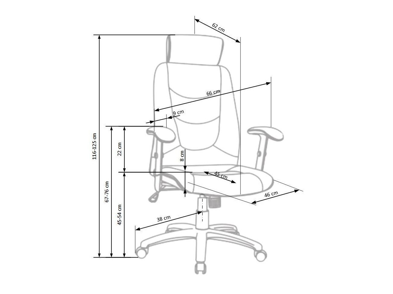 Chaise de bureau Houston 663