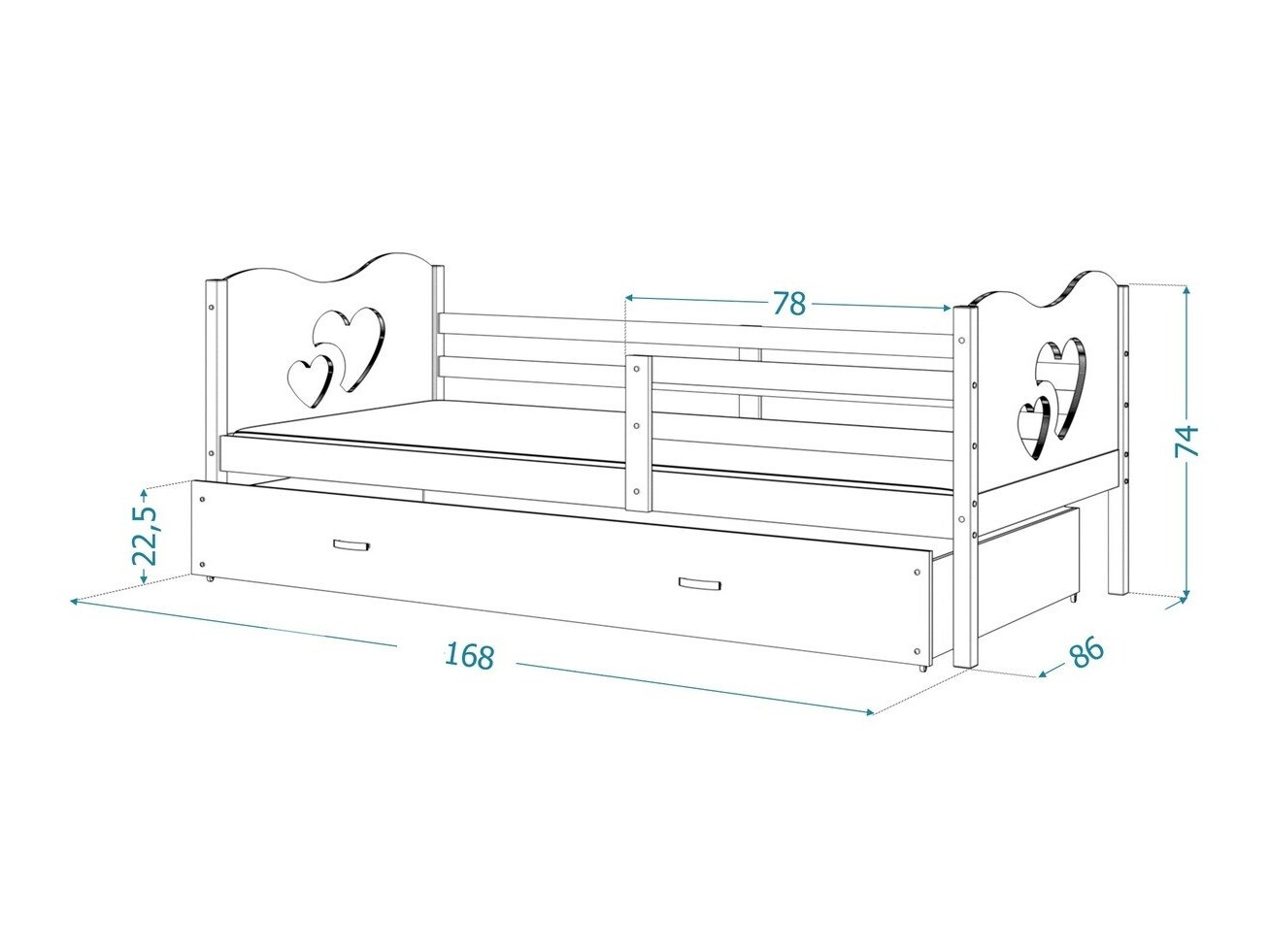 Lit Aurora 162 (Blanc)