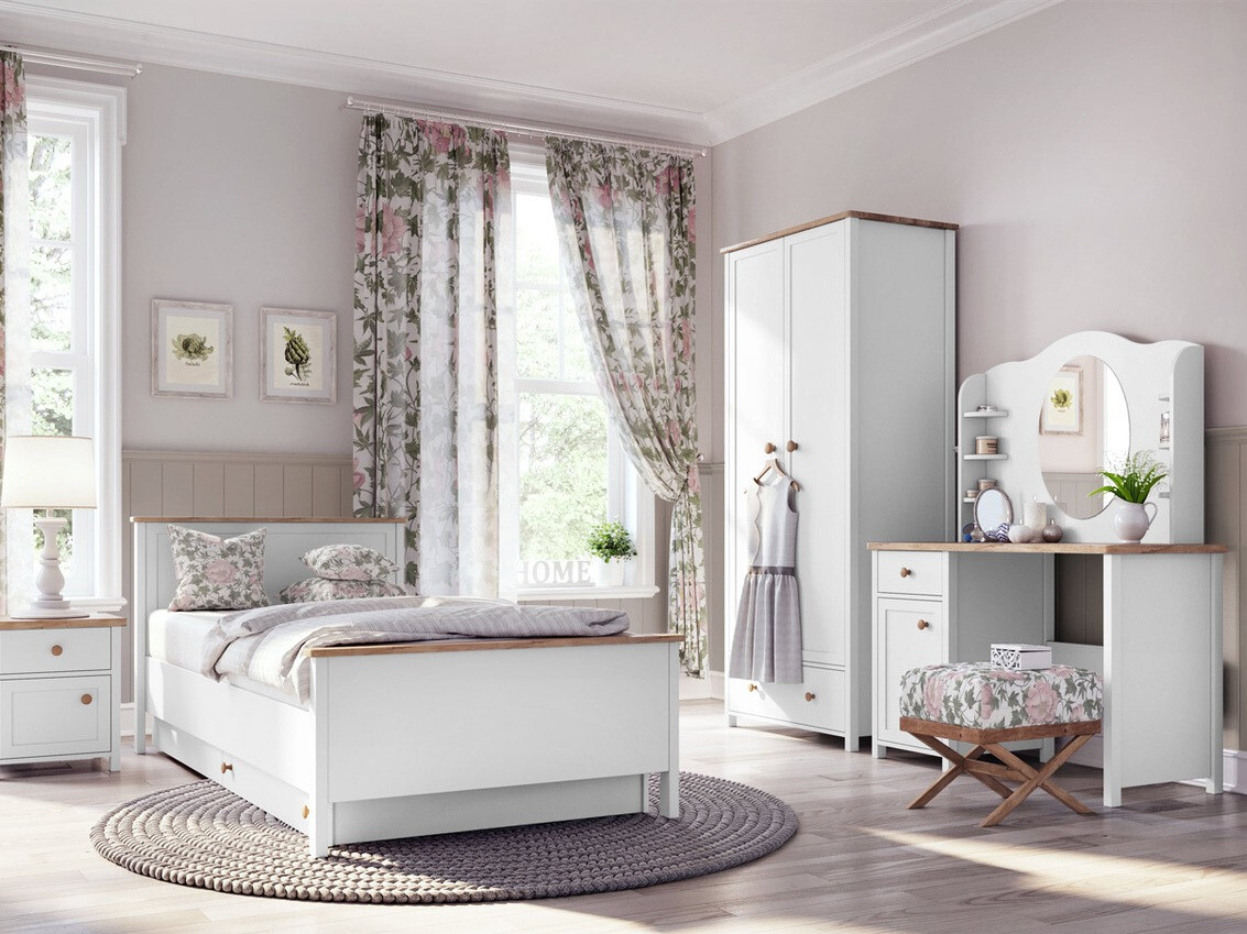 Bureau Romelbo 139 (Blanc + Chêne)