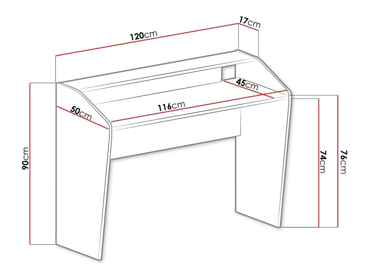 Bureau Sorviru 100 (Blanc + Turquoise)