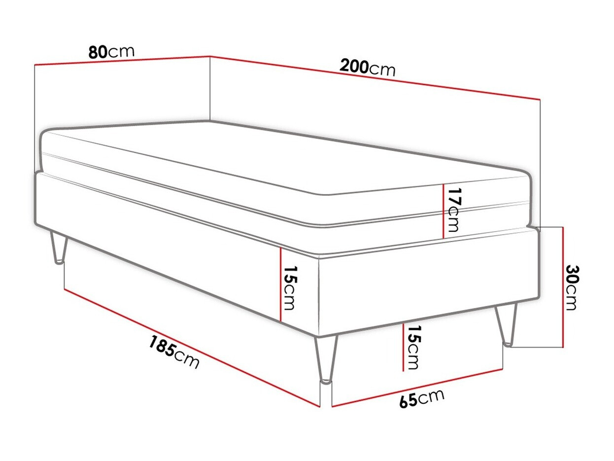 Lit boxspring Logan 108 (Manila 02)