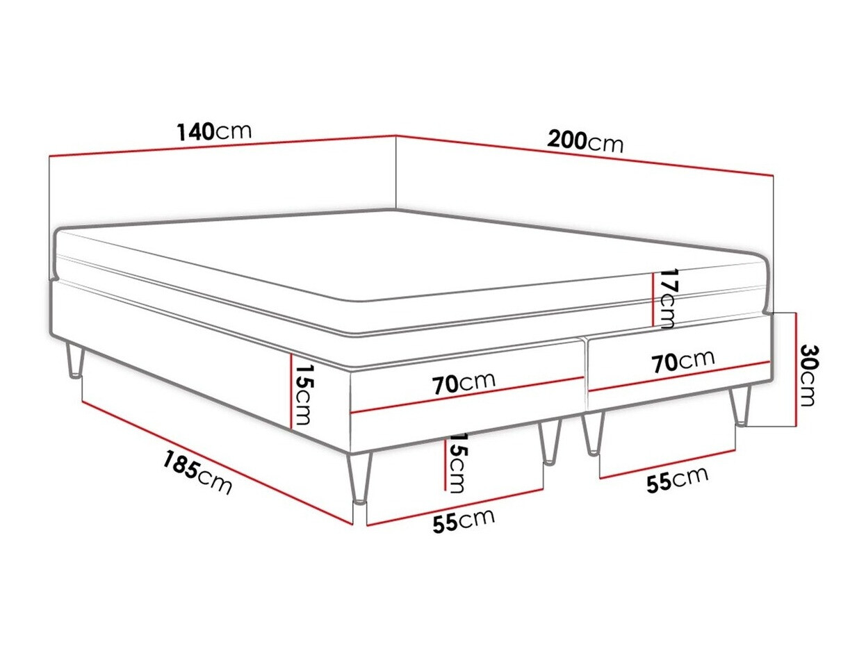 Lit boxspring Logan 109 (Manila 02)