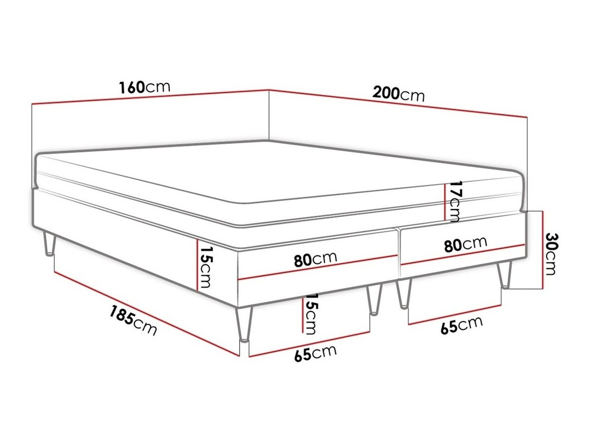 Lit boxspring Logan 109 (Manila 11)