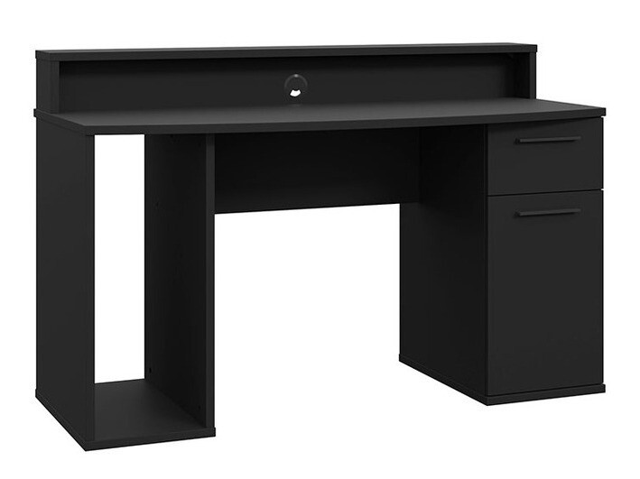 Bureau de gaming Serus (Noir mat)