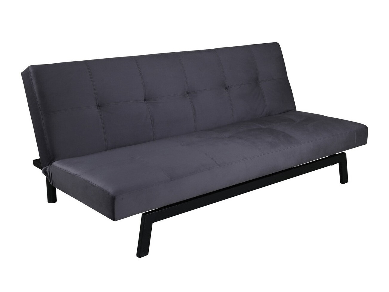 Canapé convertible Dallas 1710 (Gris foncé + Noir)