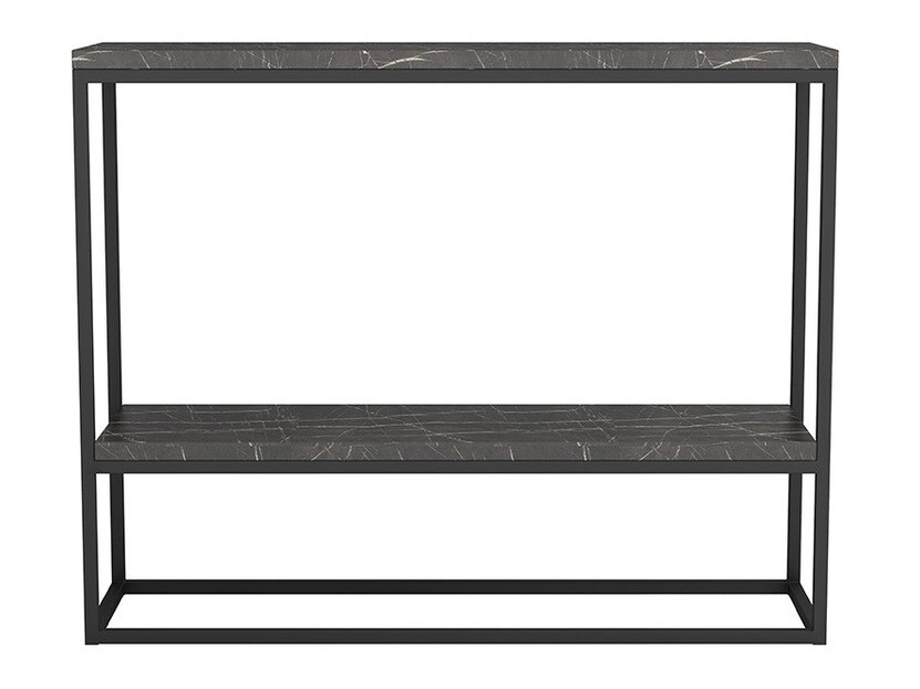 Console Indiana A105 (Noir + Marbre noir)