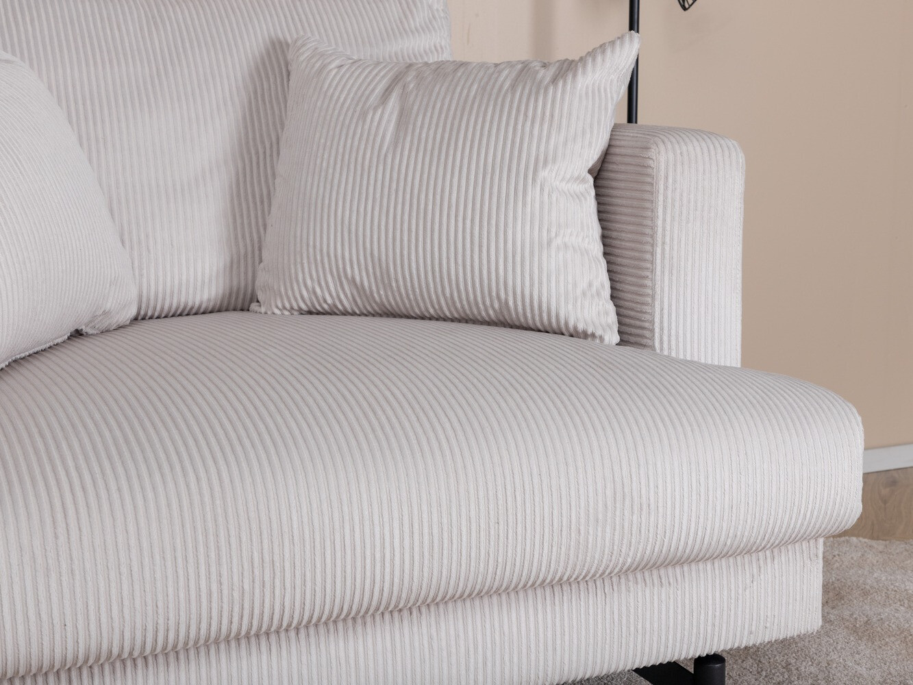Fauteuil Dallas 1703 (Beige + Noir)