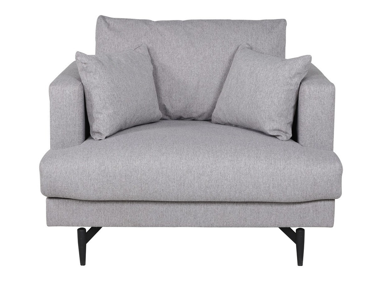 Fauteuil Dallas 1703 (Gris clair + Noir)
