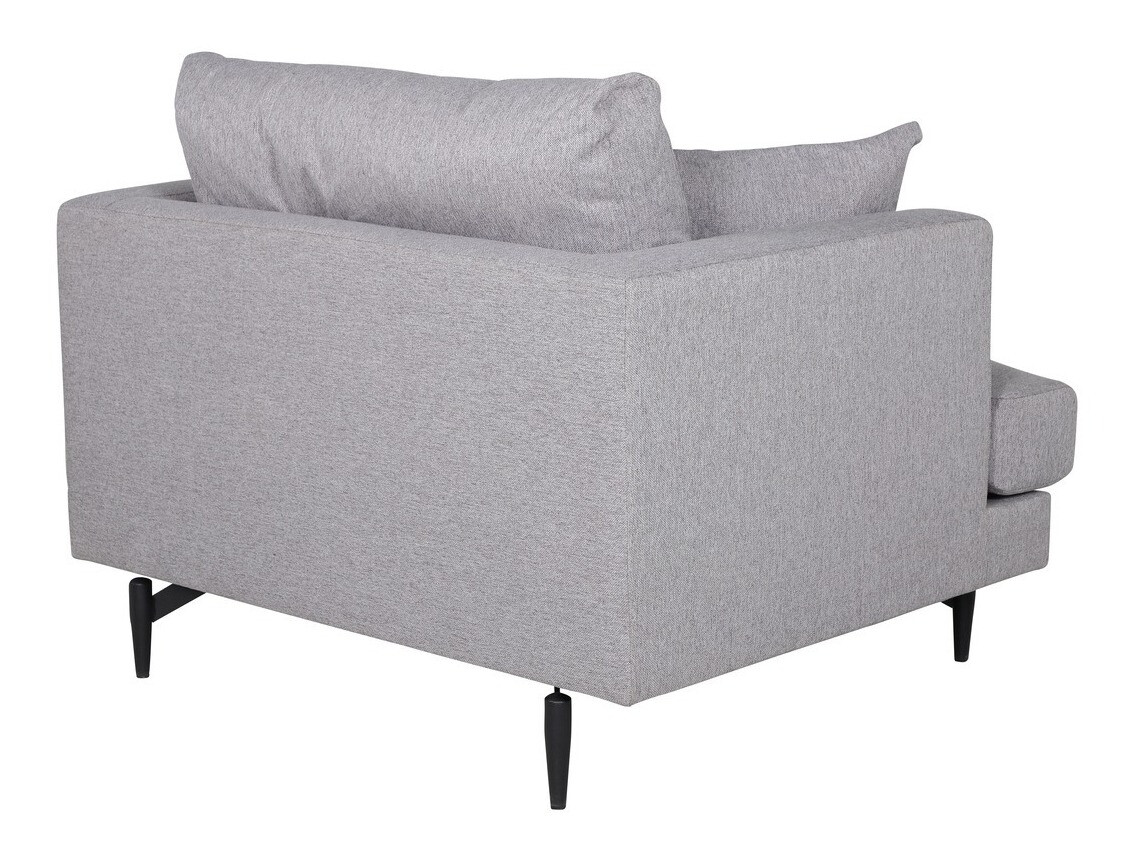 Fauteuil Dallas 1703 (Gris clair + Noir)