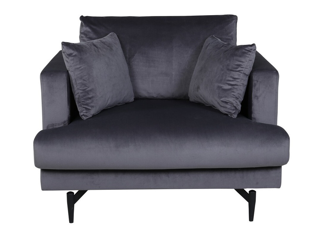 Fauteuil Dallas 1703 (Gris foncé + Noir)