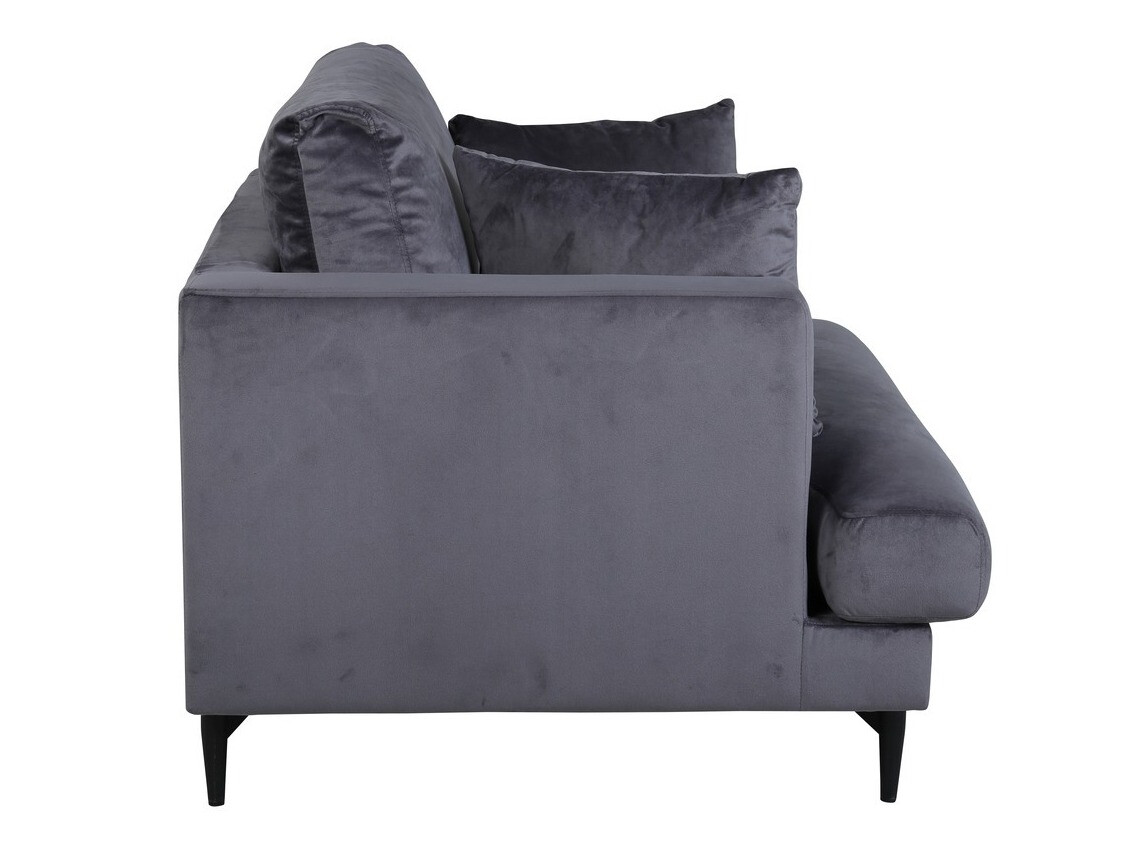 Fauteuil Dallas 1703 (Gris foncé + Noir)