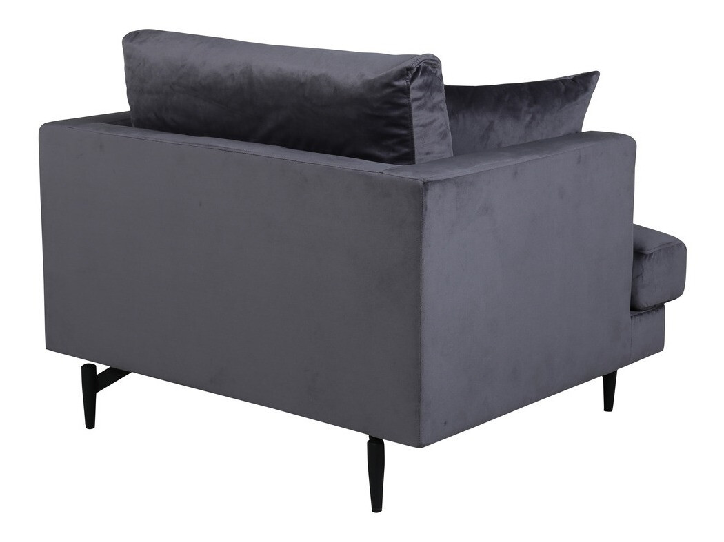 Fauteuil Dallas 1703 (Gris foncé + Noir)