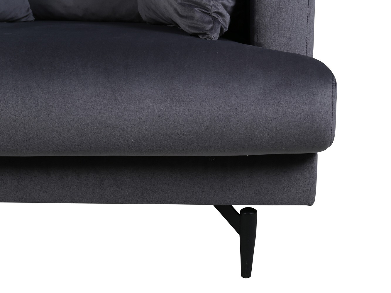 Fauteuil Dallas 1703 (Gris foncé + Noir)