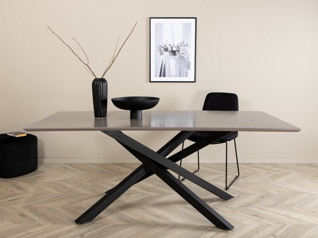 Table Dallas 1722 (Gris + Noir)